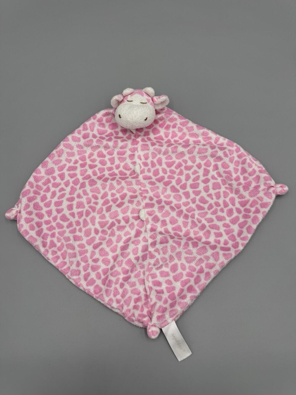 Angel Dear Pink Giraffe Lovey Plush Baby Security Blanket Baby